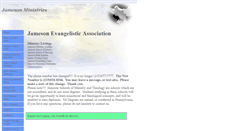 Desktop Screenshot of jamesonministries.org