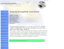 Tablet Screenshot of jamesonministries.org